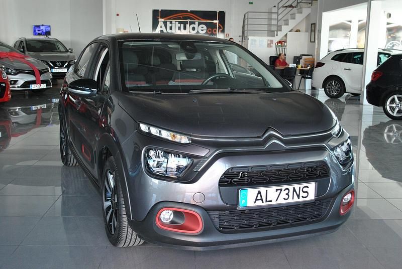 Cinza Usado 2021 Citroën C3 PureTech Citadino | € 14.560 (Preço elevado) - Imagem 1/4