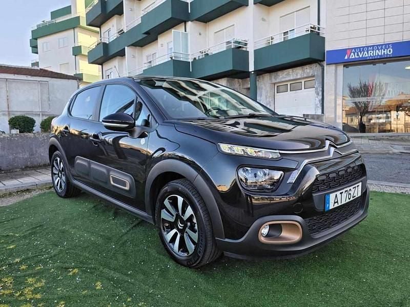 Preto Usado 2022 Citroën C3 PureTech | € 15.950 - Imagem 1/4