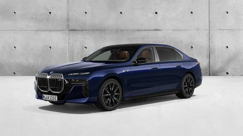 Azul tanzanite metalizada cortinas dos vidros laterais traseiros Novo 2024 BMW i7 Comfort Edition Sedan | € 206.760 - Imagem 1/4