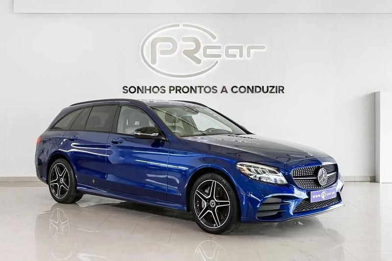 Azul metalizado Usado 2020 Mercedes E300 AMG line | € 33.000 (Super Preço) - Imagem 1/4
