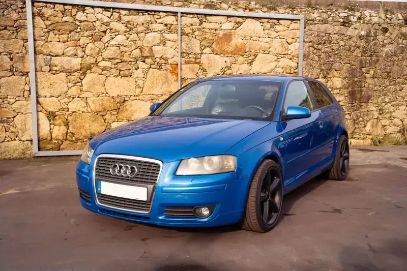 Azul Usado 2006 Audi A3 Ambiente Coupé | € 7.900 (Preço justo) - Imagem 1/4