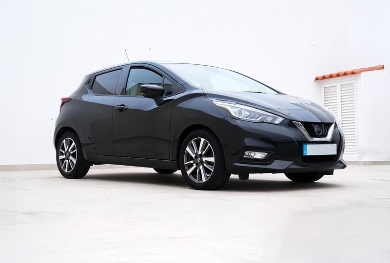 Preto Usado 2018 Nissan Micra Citadino | € 11.900 (Bom preço) - Imagem 1/4