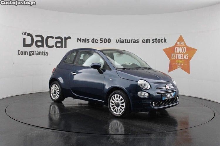 Azul Usado 2020 Fiat 500C Lounge Cabrios | € 11.499 (Preço justo) - Imagem 1/1