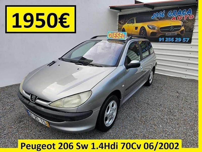 Usado Peugeot 206 68 HP (50 kW) 2002 Cinzento Carrinha