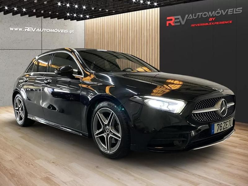 Usado Mercedes A180 AMG line 116 HP (85 kW) 2019 Preto