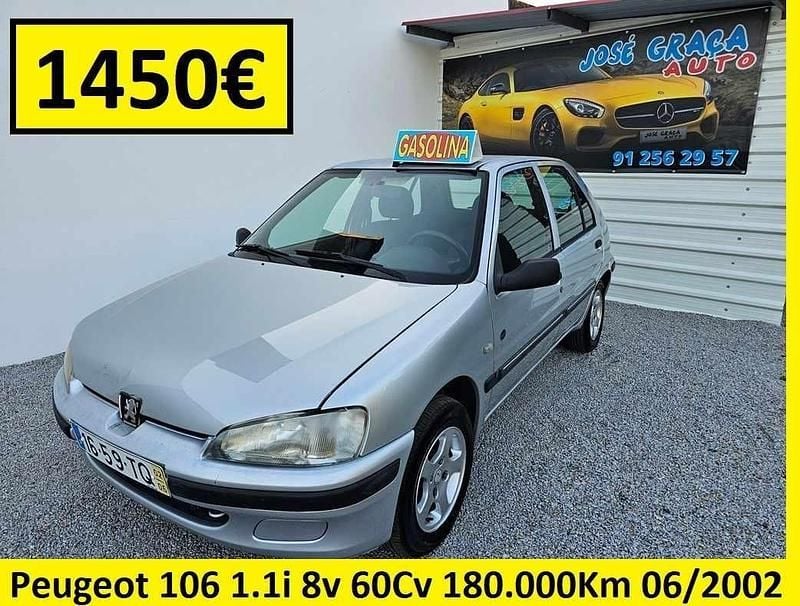Cinzento Usado 2002 Peugeot 106 Citadino | € 1.450 - Imagem 1/4