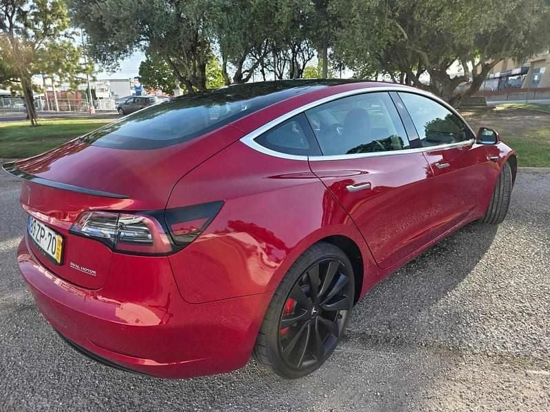 Usado Tesla Model 3 Performance 377 kW (513 HP) 2019 Vermelho Sedan