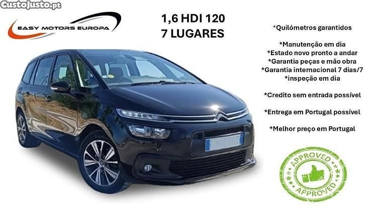 Preto Usado 2017 Citroën Grand C4 Picasso Feel Monovolume | € 16.990 (Bom preço) - Imagem 1/1