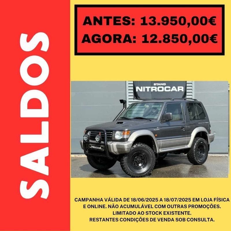 Cinzento Usado 1997 Mitsubishi Pajero SUV | € 12.850 - Imagem 1/4