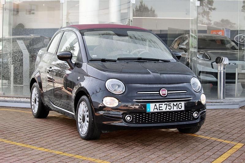 Preto Usado 2020 Fiat 500C Lounge Cabrios | € 12.990 (Preço justo) - Imagem 1/4