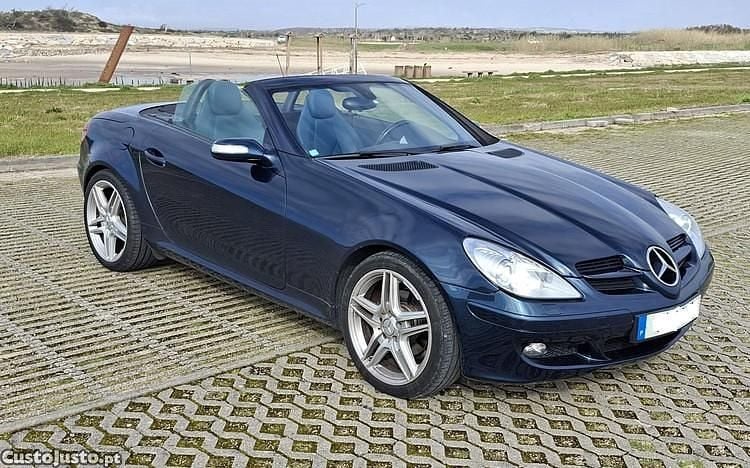 Usado Mercedes SLK200 163 HP (119 kW) 2004 Azul Cabrios