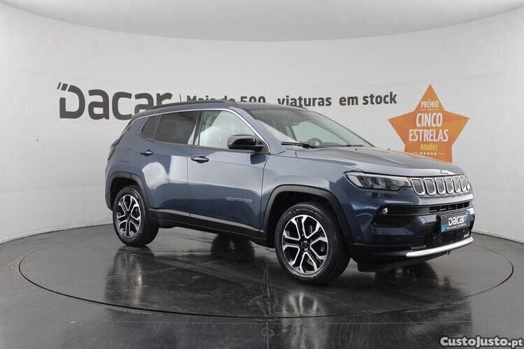 Azul Usado 2022 Jeep Compass Limited SUV | € 20.999 (Bom preço) - Imagem 1/1
