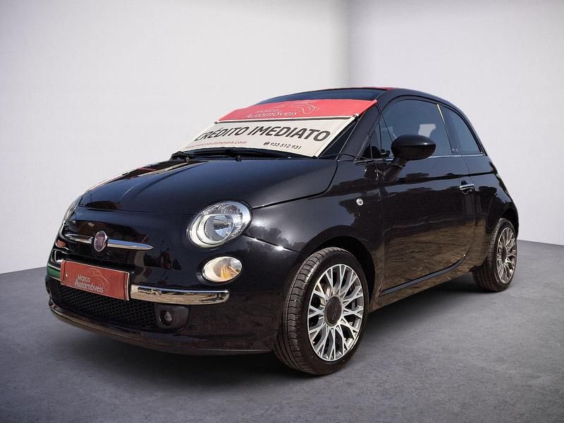 Preto Usado 2012 Fiat 500C Lounge Cabrios | € 8.150 (Preço justo) - Imagem 1/4