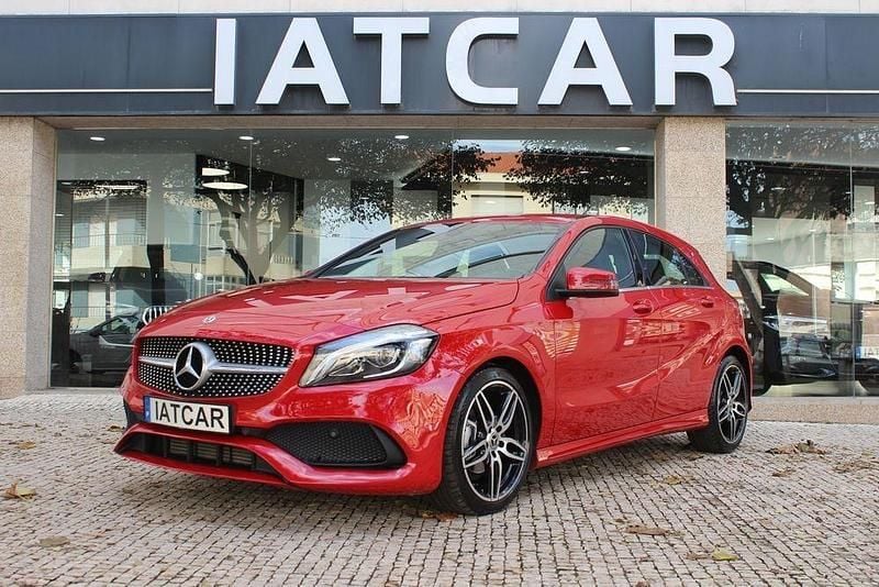 Vermelho Usado 2018 Mercedes A180 AMG line | € 19.900 (Bom preço) - Imagem 1/4