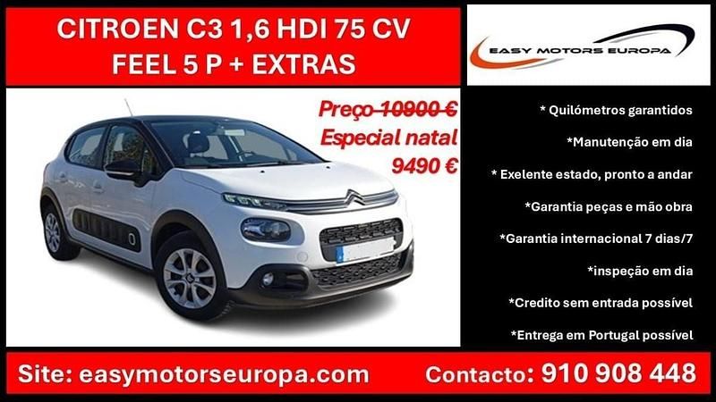Branco Usado 2017 Citroën C3 | € 9.490 (Bom preço) - Imagem 1/4