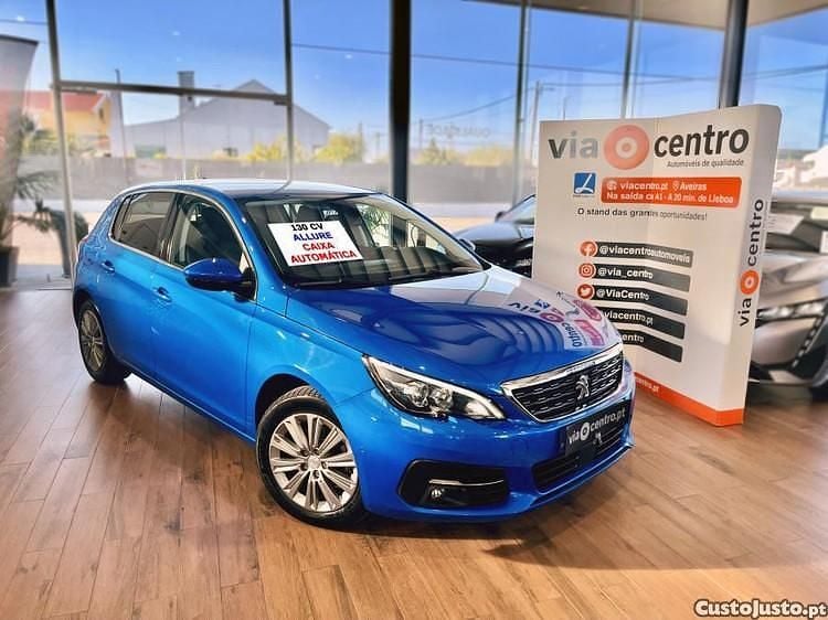 Azul Usado 2021 Peugeot 308 Allure Citadino | € 14.750 (Preço justo) - Imagem 1/1