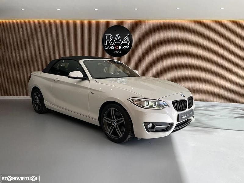 Branco Usado 2015 BMW 220 Sport Line Cabrios | € 22.900 (Preço justo) - Imagem 1/4