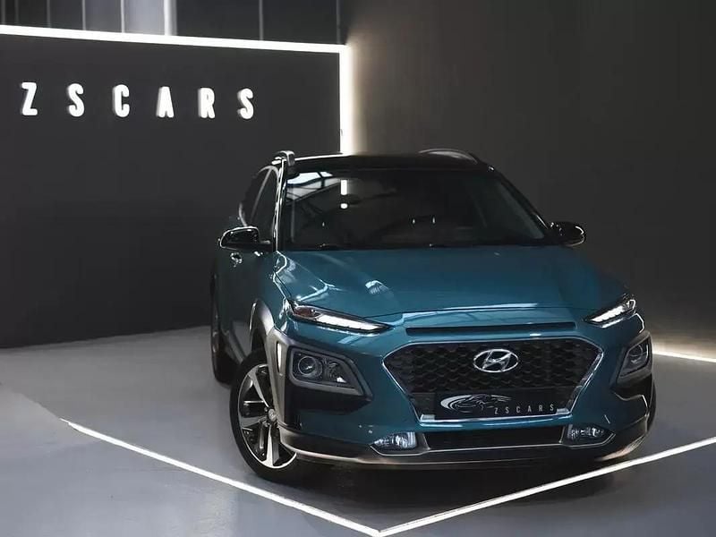 Azul escuro Usado 2020 Hyundai Kauai Premium SUV | € 15.990 (Bom preço) - Imagem 1/4