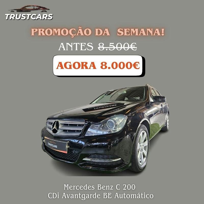 Preto Usado 2013 Mercedes C200 Avantgarde Carrinha | € 8.000 (Preço justo) - Imagem 1/4