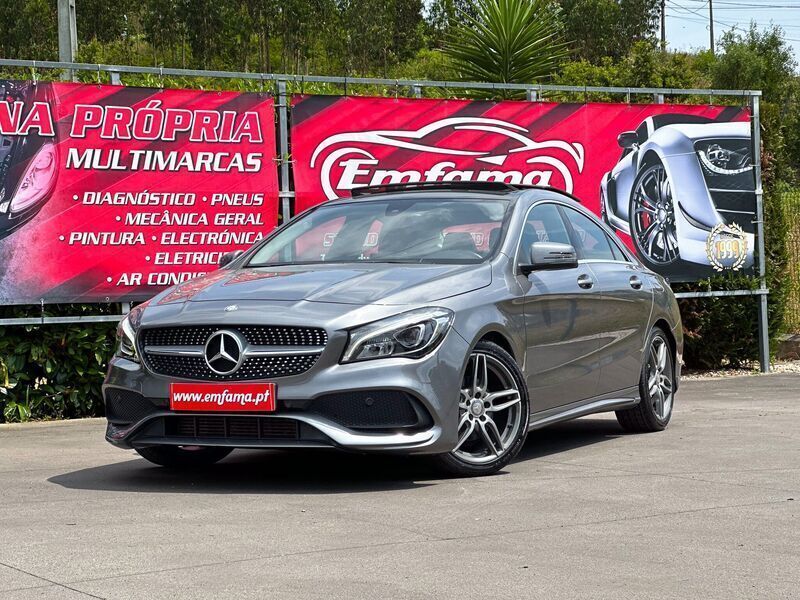 Cinza Usado 2017 Mercedes CLA180 AMG line Sedan | € 19.950 (Bom preço) - Imagem 1/4