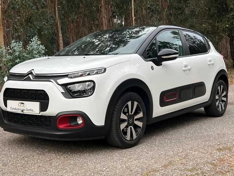 Branco Usado 2021 Citroën C3 PureTech Citadino | € 12.500 (Preço justo) - Imagem 1/4