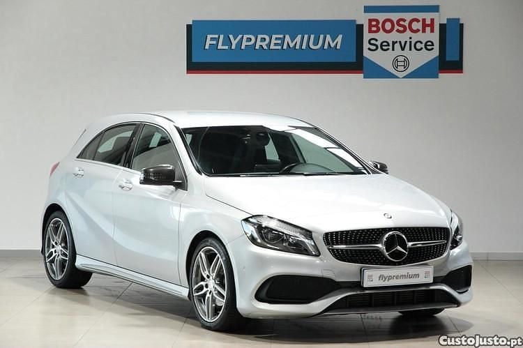 Cinza Usado 2016 Mercedes A180 AMG line Citadino | € 21.490 (Preço elevado) - Imagem 1/1