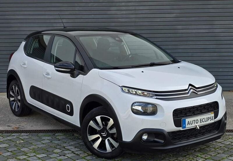 Branco Usado 2019 Citroën C3 PureTech Citadino | € 12.800 (Preço justo) - Imagem 1/4