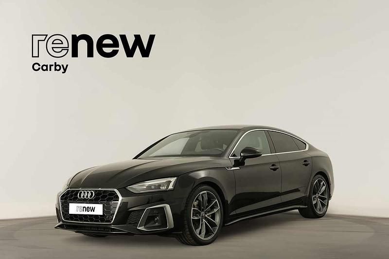 Preto Usado 2021 Audi A5 Sportback S-Line Sedan | € 37.990 (Preço justo) - Imagem 1/4