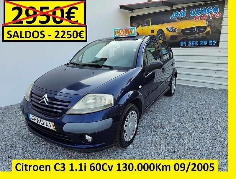 Azul Usado 2005 Citroën C3 Citadino | € 2.250 (Super Preço) - Imagem 1/4