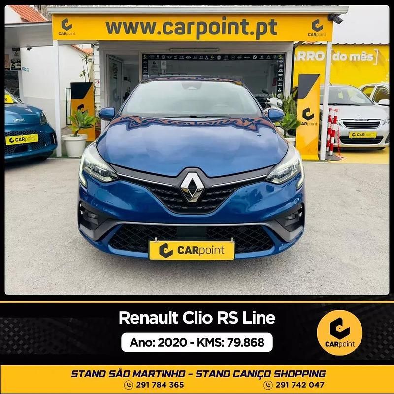 Azul Usado 2020 Renault Clio V RS Line Citadino | € 17.900 (Caro) - Imagem 1/4