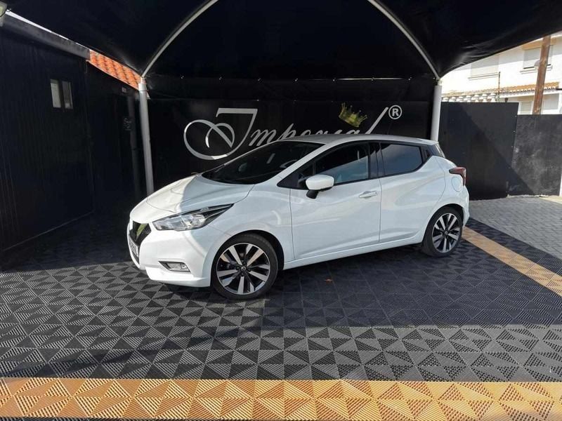 Branco Usado 2020 Nissan Micra Tekna+ Citadino | € 14.900 (Preço justo) - Imagem 1/4