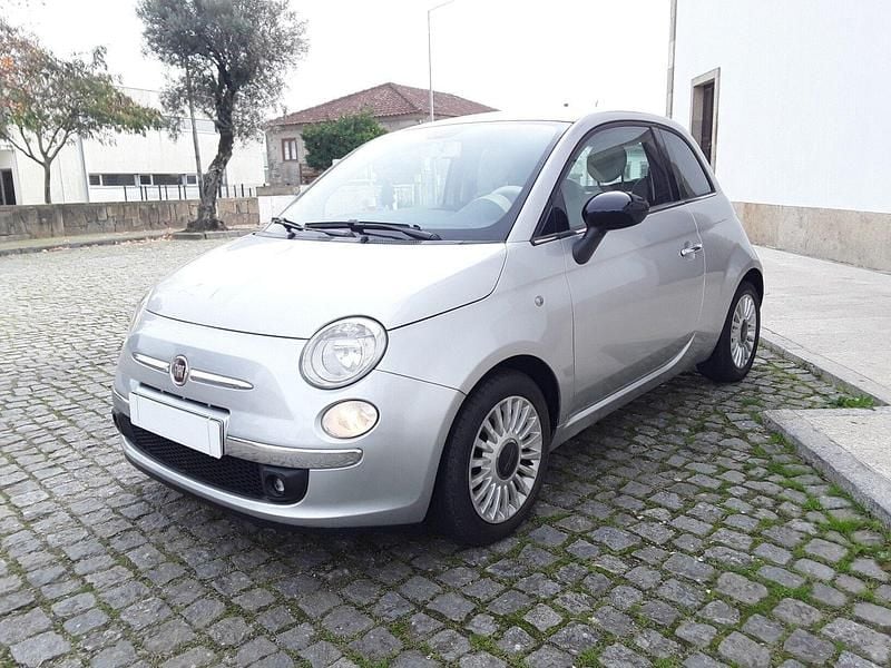 Cinza Usado 2009 Fiat 500 Lounge Citadino | € 6.990 (Preço justo) - Imagem 1/4