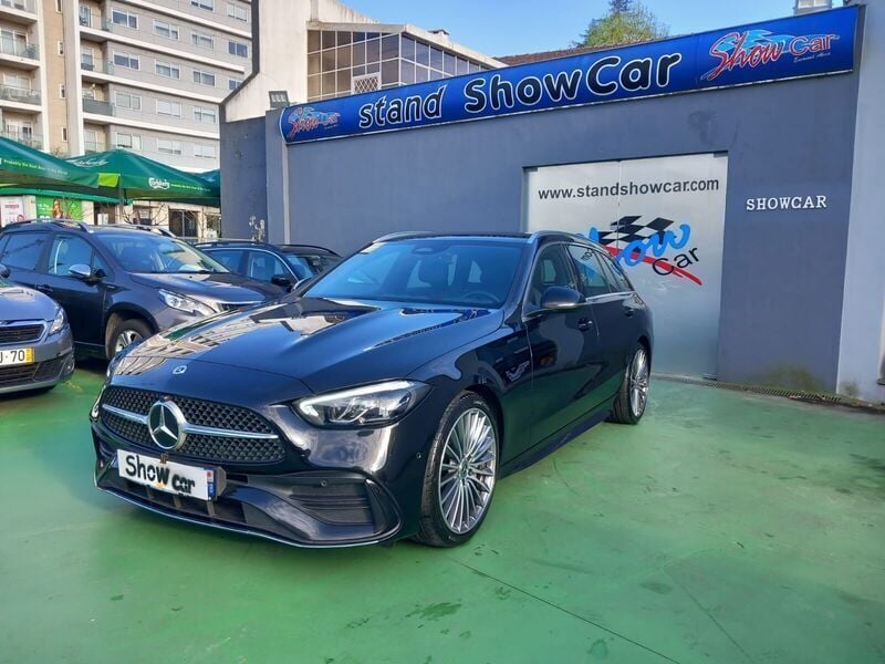 Preto Usado 2022 Mercedes C220 AMG line Carrinha | € 41.990 (Caro) - Imagem 1/4