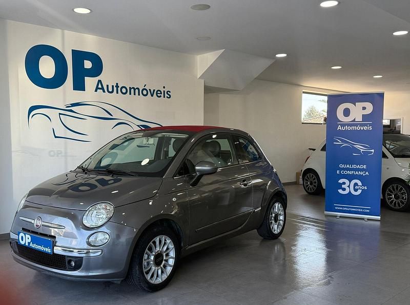 Usado Fiat 500C Lounge 69 HP (50 kW) 2014 Cinzento Cabrios