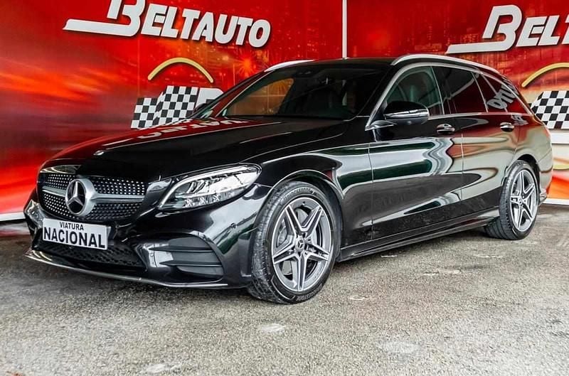 Preto Usado 2019 Mercedes C300 AMG line Carrinha | € 33.800 (Preço elevado) - Imagem 1/4