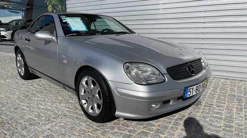 Usado Mercedes SLK200 136 HP (100 kW) 1999 Cinzento Cabrios
