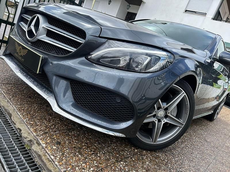 Usado Mercedes C180 AMG line 116 HP (85 kW) 2015 Cinza Sedan
