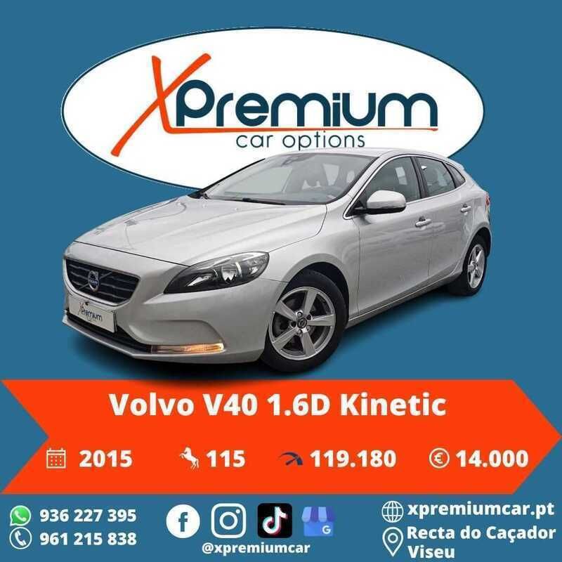 Cinzento Usado 2015 Volvo V40 Kinetic Carrinha | € 14.000 (Preço justo) - Imagem 1/4