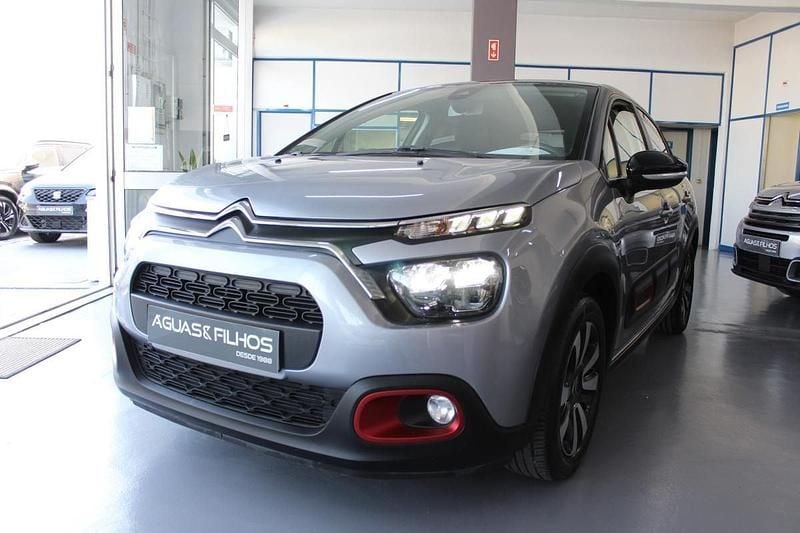 Cinza Usado 2021 Citroën C3 PureTech Citadino | € 10.990 (Bom preço) - Imagem 1/4