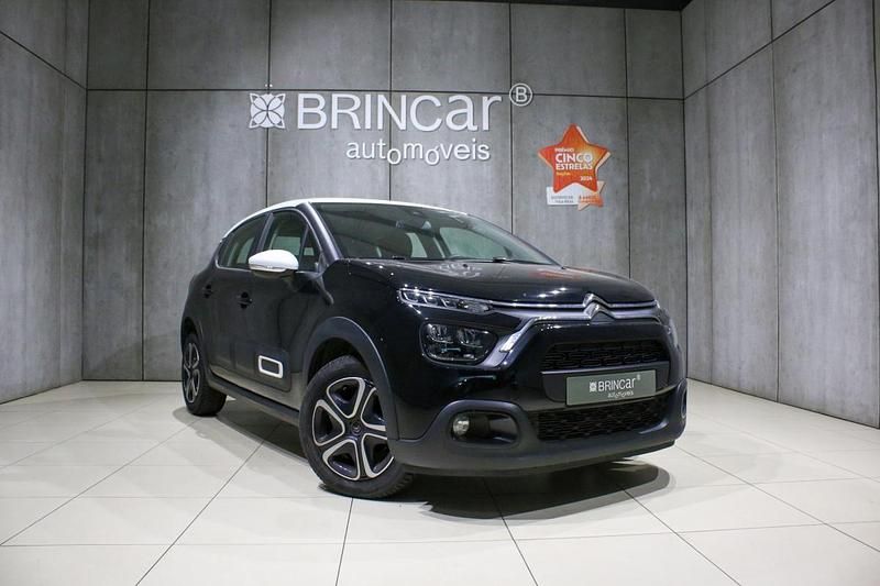 Preto Usado 2022 Citroën C3 PureTech Citadino | € 14.890 (Preço justo) - Imagem 1/4