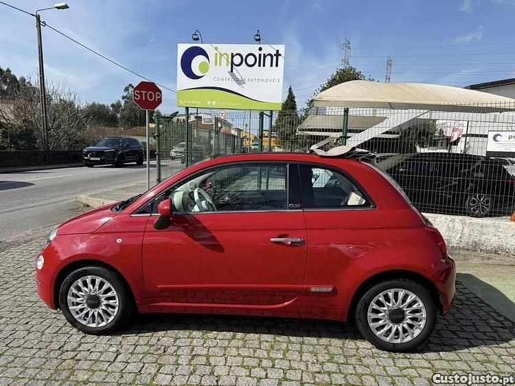 Vermelho Usado 2016 Fiat 500C Lounge Cabrios | € 11.350 (Preço justo) - Imagem 1/1