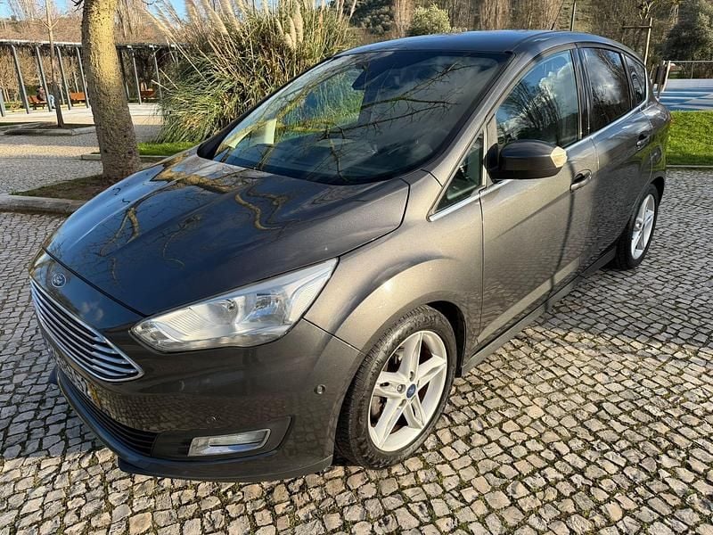 Cinza Usado 2016 Ford C-MAX Titanium S Monovolume | € 9.290 (Preço justo) - Imagem 1/4