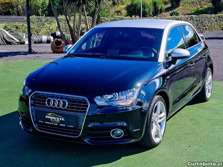 Preto Usado 2014 Audi A1 Sportback S-Line Citadino | € 18.499 - Imagem 1/1
