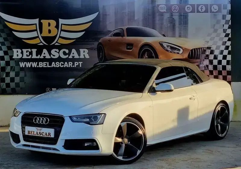 Branco Usado 2013 Audi A5 Cabriolet S-Line Cabrios | € 20.500 - Imagem 1/4