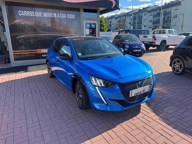 Azul Usado 2020 Peugeot e-208 GT Citadino | € 18.750 (Caro) - Imagem 1/4