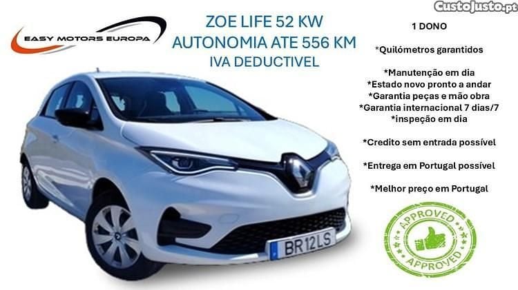 Branco Usado 2020 Renault Zoe Life Citadino | € 14.990 (Preço justo) - Imagem 1/1
