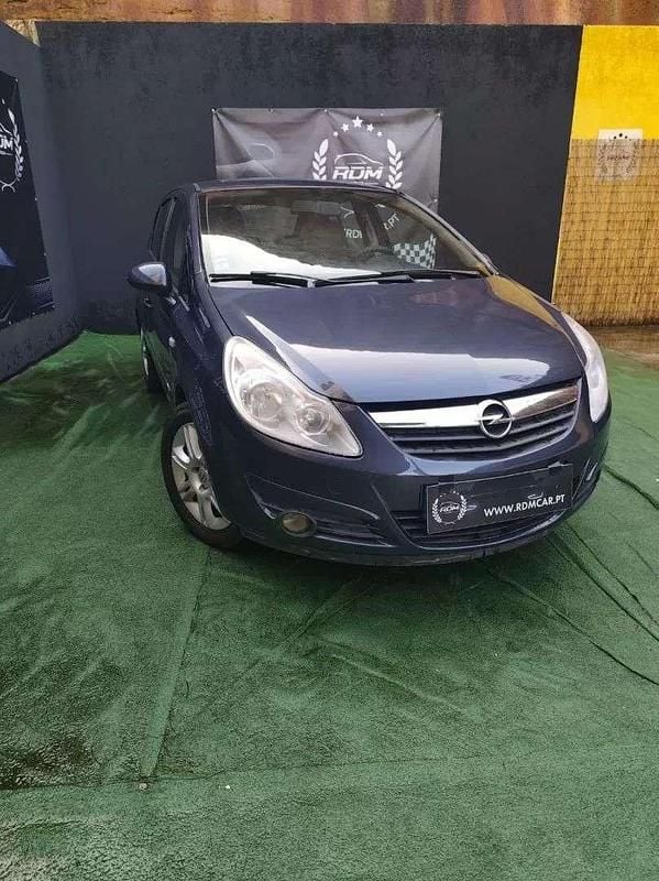 Azul Usado 2007 Opel Corsa Enjoy | € 3.500 (Bom preço) - Imagem 1/4