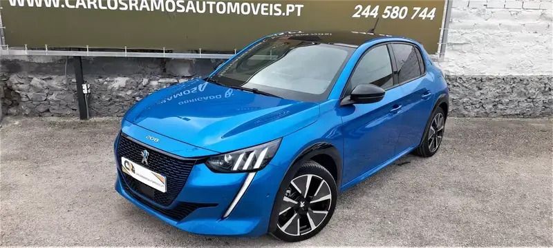 Usado Peugeot e-208 GT-line 100 kW (136 HP) 2020 Azul Citadino