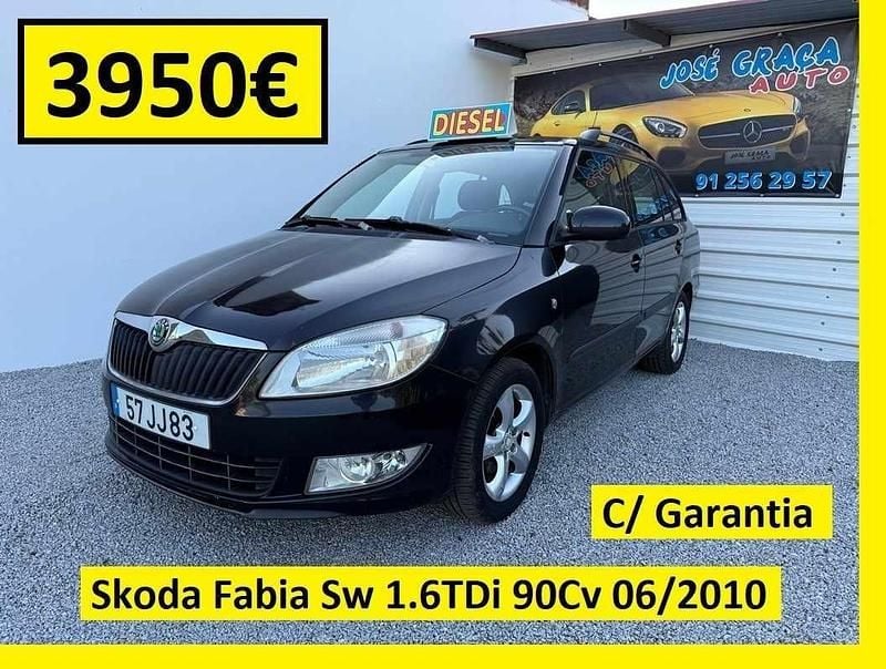 Preto Usado 2010 Skoda Fabia Carrinha | € 3.950 (Preço justo) - Imagem 1/4