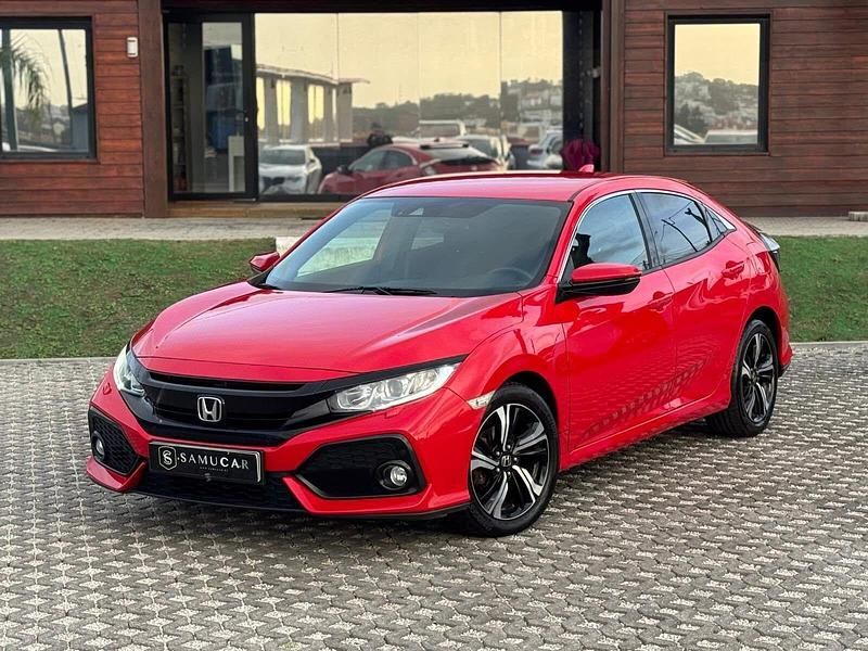Vermelho Usado 2017 Honda Civic Dynamic Citadino | € 14.990 (Bom preço) - Imagem 1/4